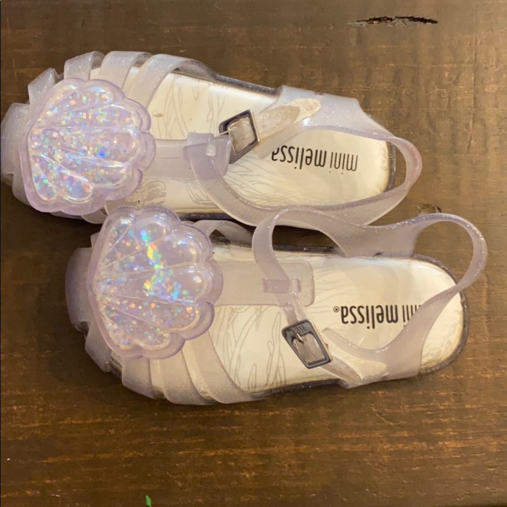 Mini Melissa clear seashell sandal